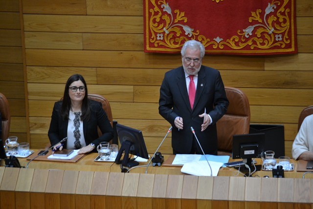 Miguel Ángel Santalices, elixido presidente do Parlamento de Galicia, e Marta Rodríguez Arias, vicepresidenta 1ª